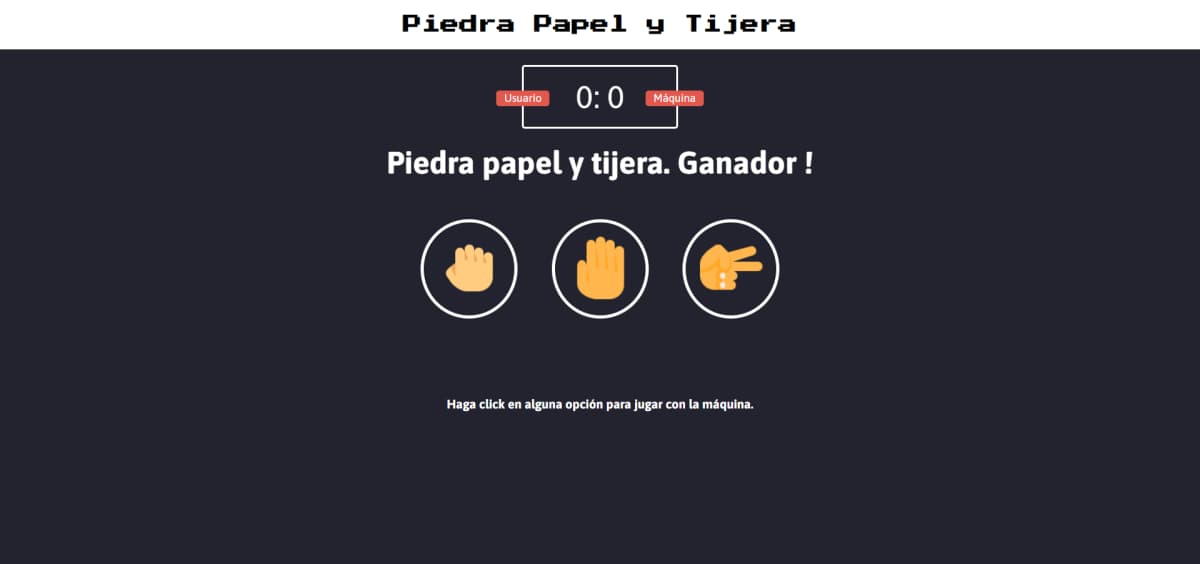 Piedra Papel o Tijera